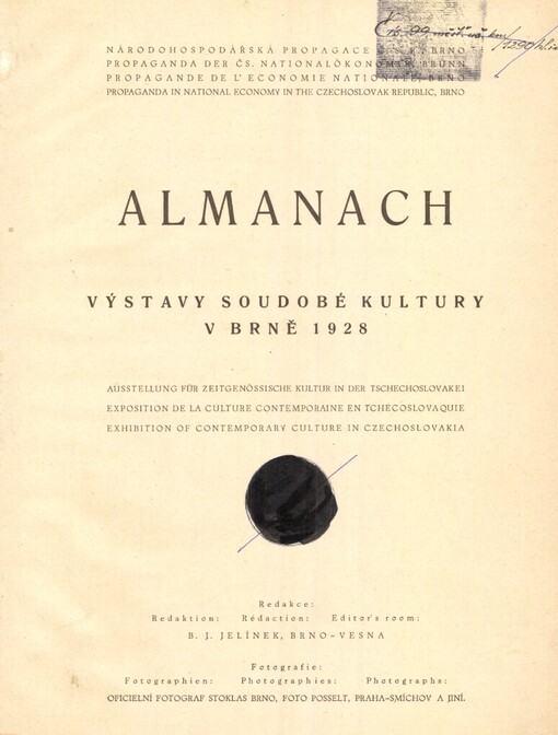 Almanach Výstavy soudobé kultury v Brně 1928