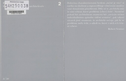 Složitost a protiklad v architektuře