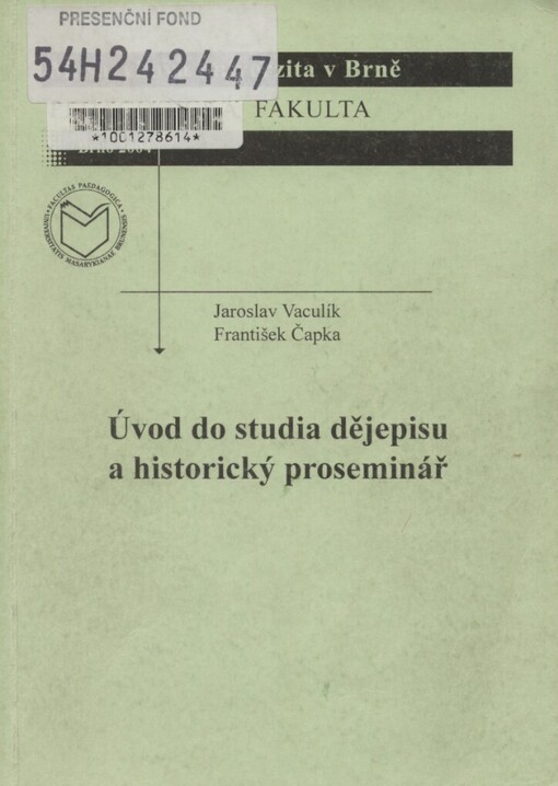 Úvod do studia dějepisu a historický proseminář