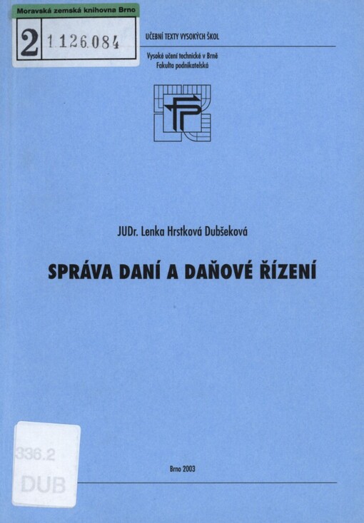 Správa daní a daňové řízení