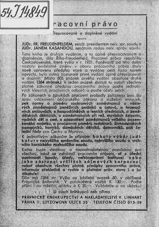 Pojišťovací zákon po třetí novelisaci :(pojištění dělnické pro případ nemoci, úrazu, invalidity a stáří a nemocenské pojištění úřednické)