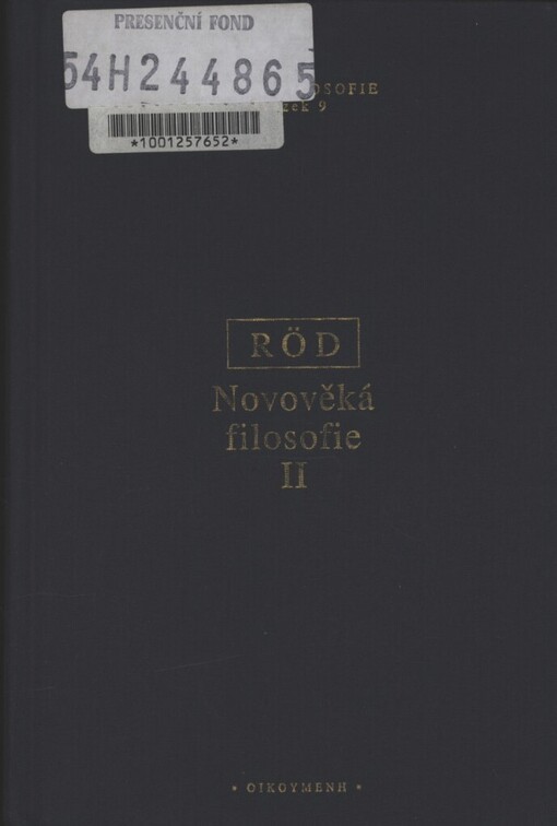 Novověká filosofie. II, Od Newtona po Rousseaua