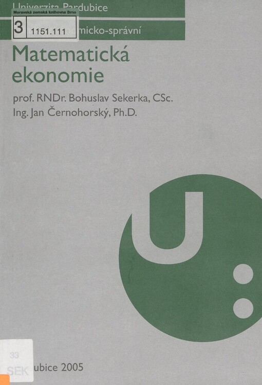 Matematická ekonomie