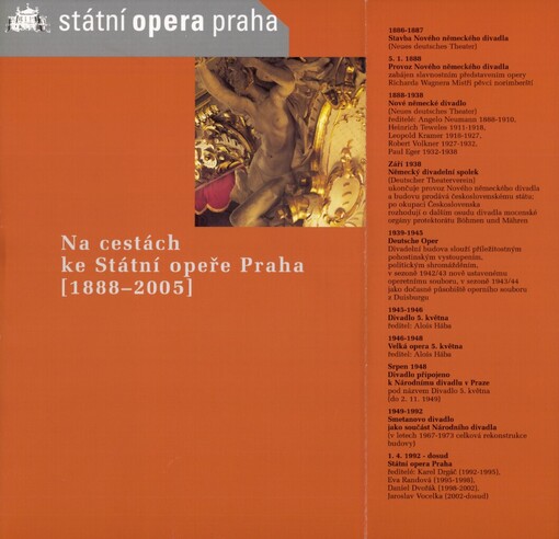 Na cestách ke Státní opeře Praha (1888-2005)