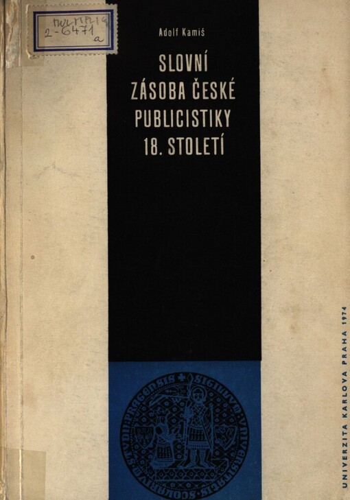 Slovní zásoba české publicistiky 18.století