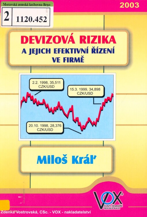 Devizová rizika a jejich efektivní řízení ve firmě: včetně problematiky analýz některých teorií a metod o predikci měnových kursů a o jejich významu pro firemní finanční řízení devizových rizik