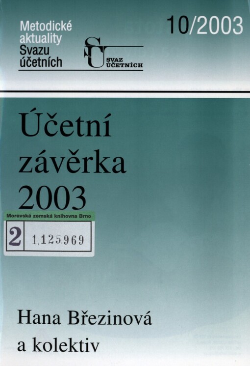Účetní závěrka 2003