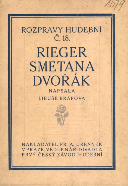 Rieger, Smetana, Dvořák