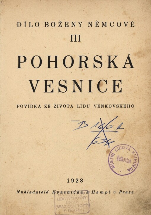 Pohorská vesnice :povídka ze života lidu venkovského