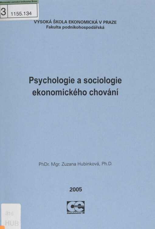 Psychologie a sociologie ekonomického chování