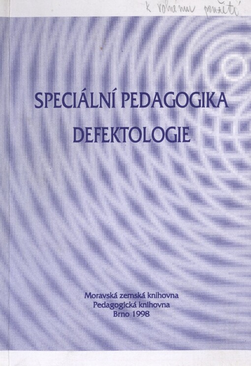 Speciální pedagogika: defektologie