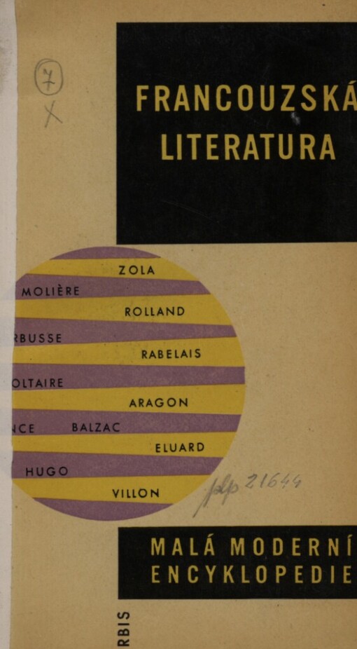 Francouzská literatura :stručný nástin vývoje