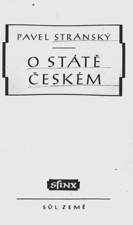 O státě českém =Respublica Bojema