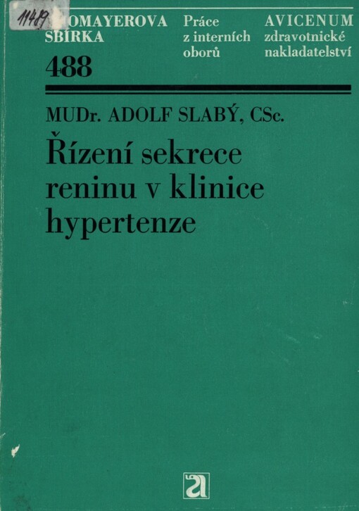 Řízení sekrece reninu v klinice hypertenze