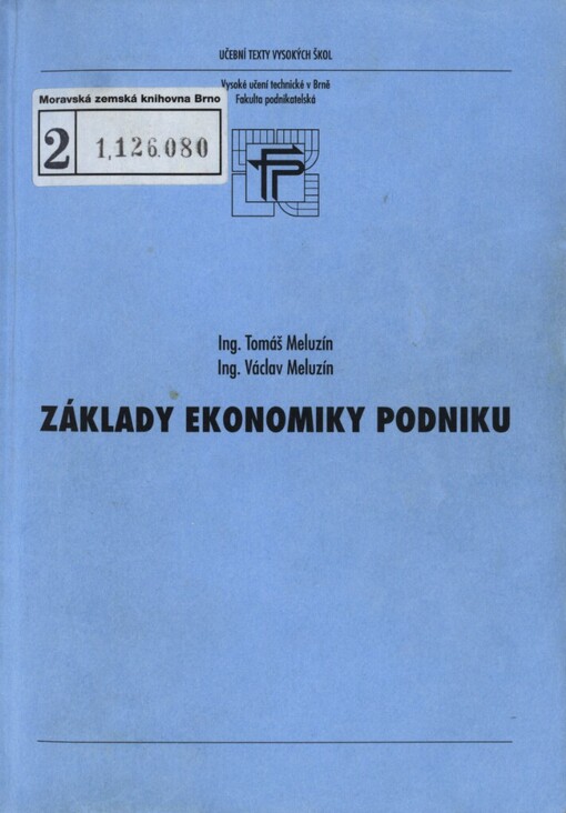 Základy ekonomiky podniku
