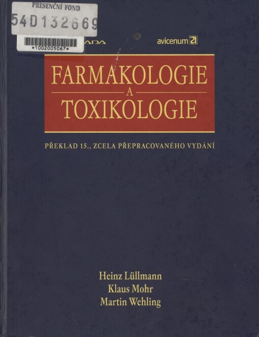 Farmakologie a toxikologie: překlad 15., zcela přepracovaného vydání