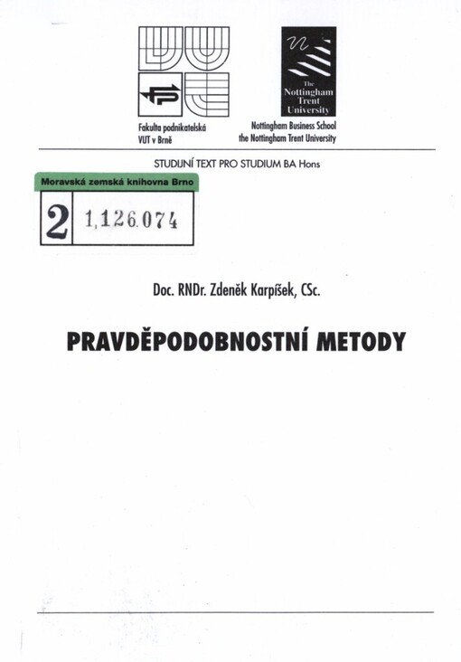 Pravděpodobnostní metody