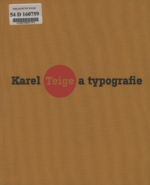 Karel Teige a typografie: asymetrická harmonie