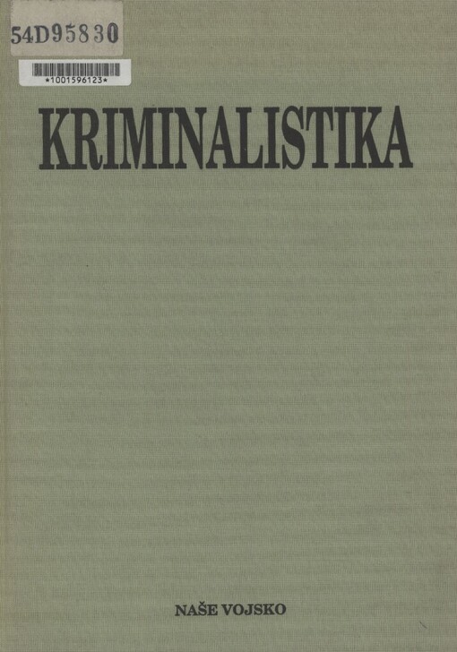 Kriminalistika