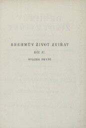 Brehmův život zvířat.Díl II,Ryby, obojživelníci a plazi.