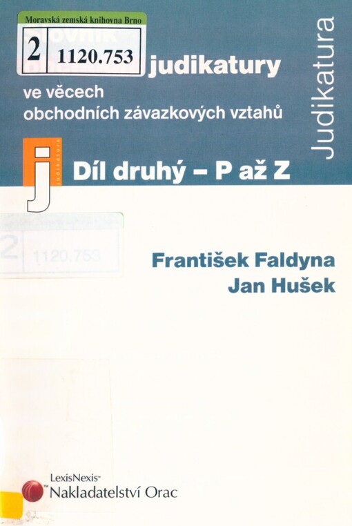 Slovník obchodní judikatury: ve věcech obchodních závazkových vztahů