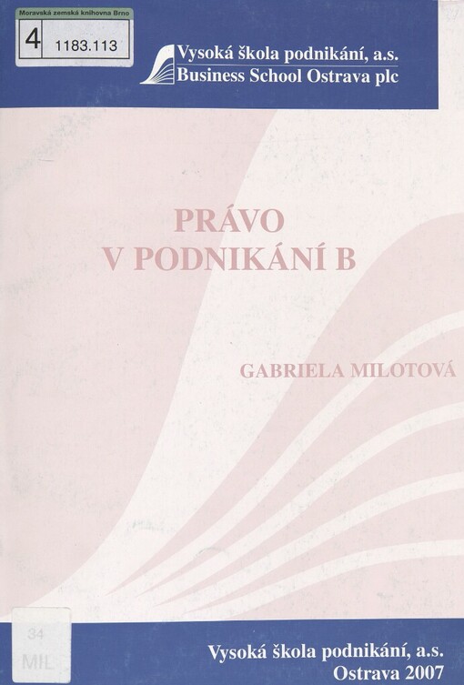 Právo v podnikání B