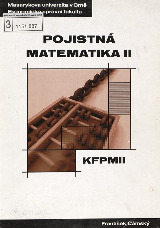 Pojistná matematika: distanční studijní opora