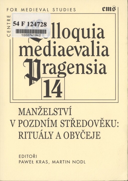Manželství v pozdním středověku: rituály a obyčeje