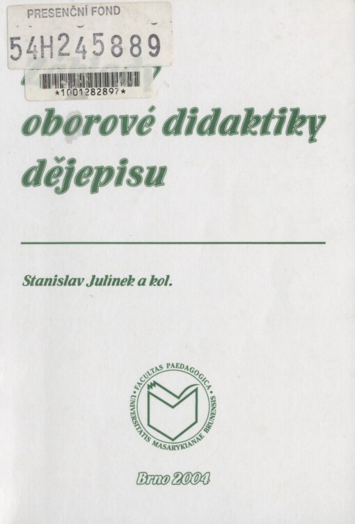 Základy oborové didaktiky dějepisu