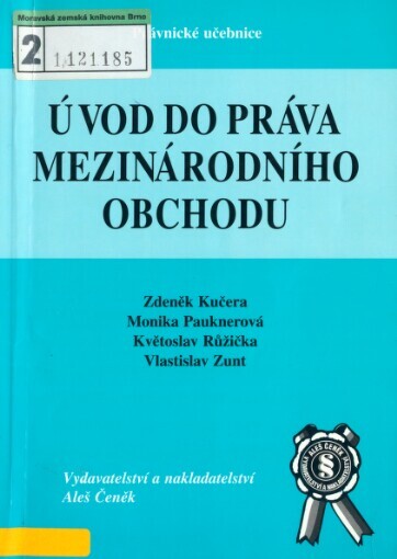 Úvod do práva mezinárodního obchodu
