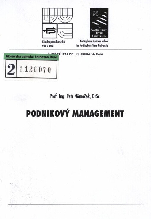 Podnikový management