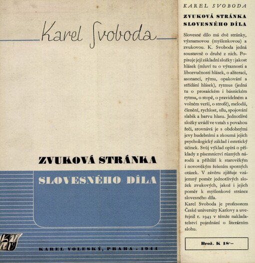 Zvuková stránka slovesného díla