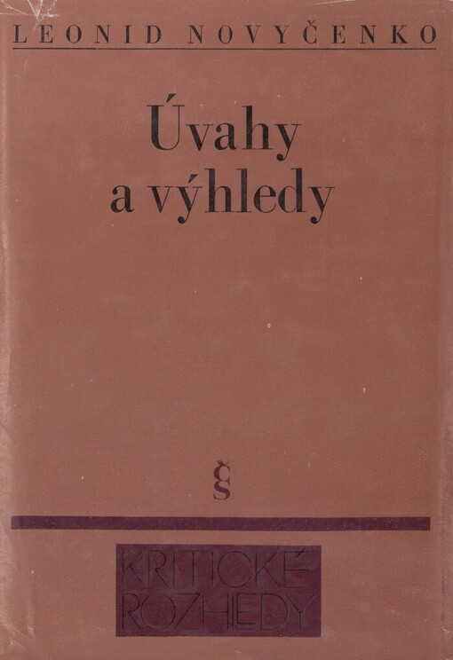 Úvahy a výhledy :výbor statí