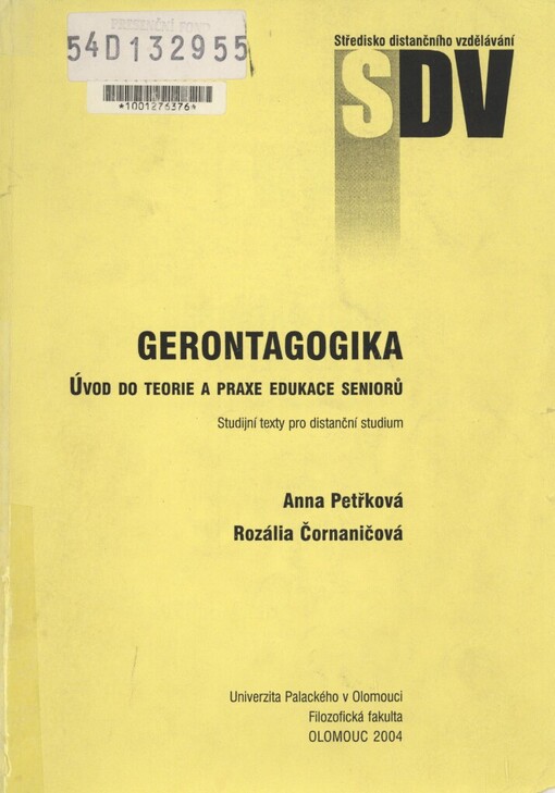 Gerontagogika: úvod do teorie a praxe edukace seniorů