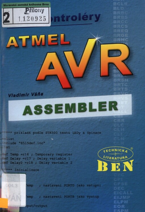 Mikrokontroléry Atmel AVR - assembler