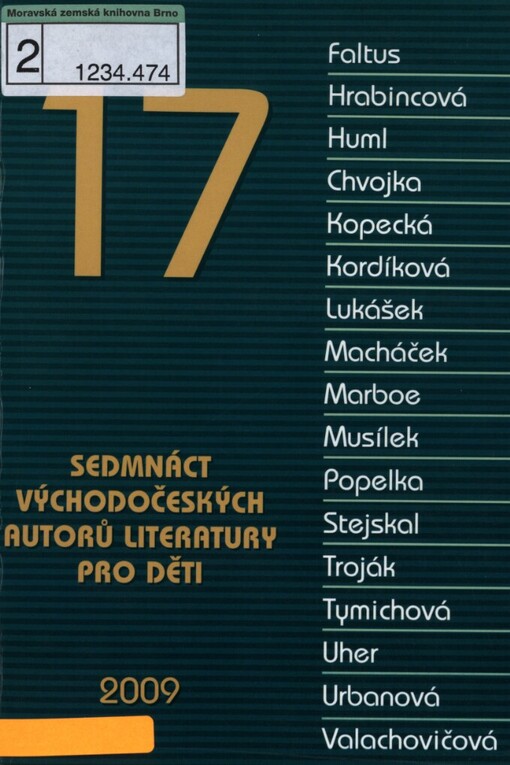17 - Sedmnáct východočeských autorů literatury pro děti: sborník