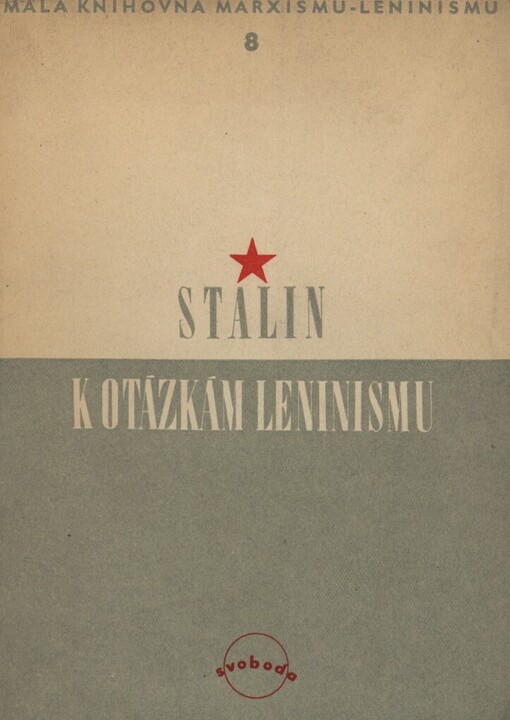 K otázkám leninismu