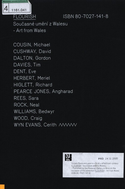 Flourish: současné umění z Walesu = art from Wales : Cousin, Michael