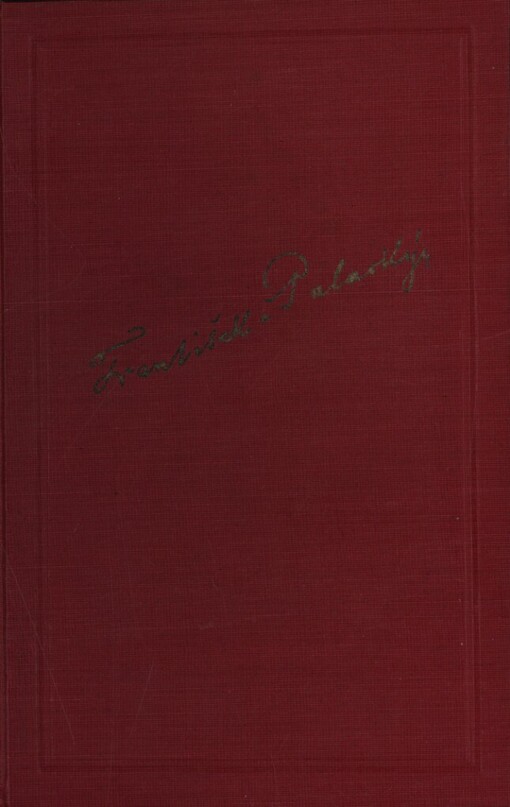 Dějiny národu českého v Čechách a v Moravě, Sv. IX. a.