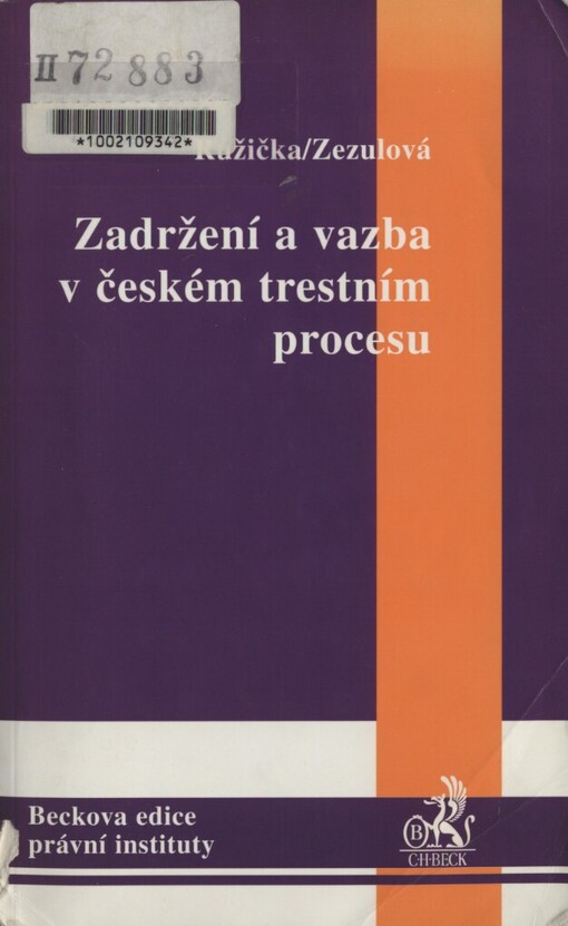 Zadržení a vazba v českém trestním procesu