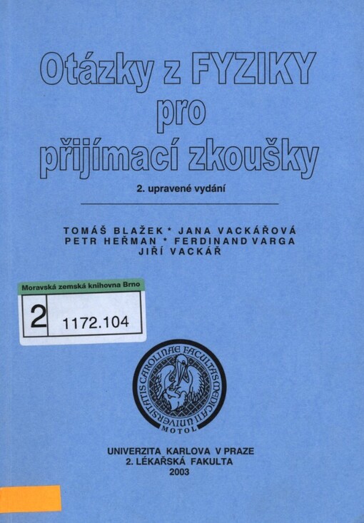 Otázky z fyziky pro přijímací zkoušky