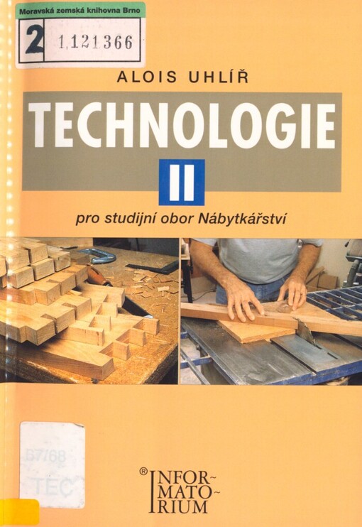 Technologie II: pro studijní obor Nábytkářství
