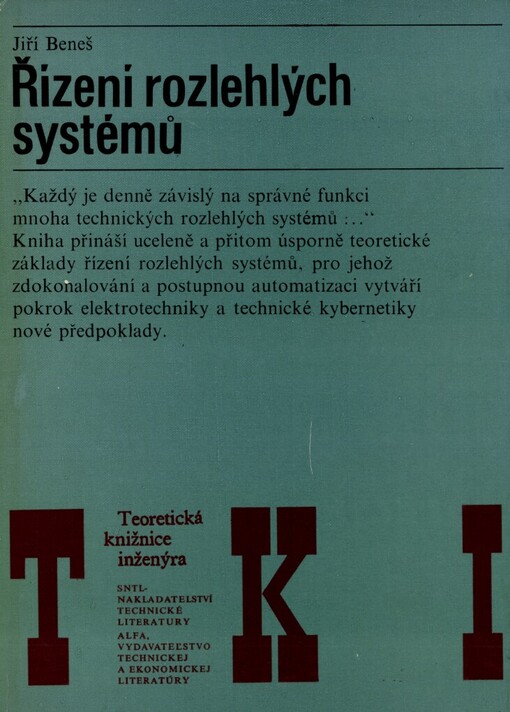 Řízení rozlehlých systémů: Vysokošk. příručka pro vys. školy techn. směru