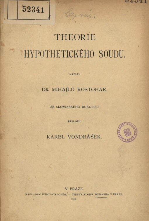 Theorie hypothetického soudu