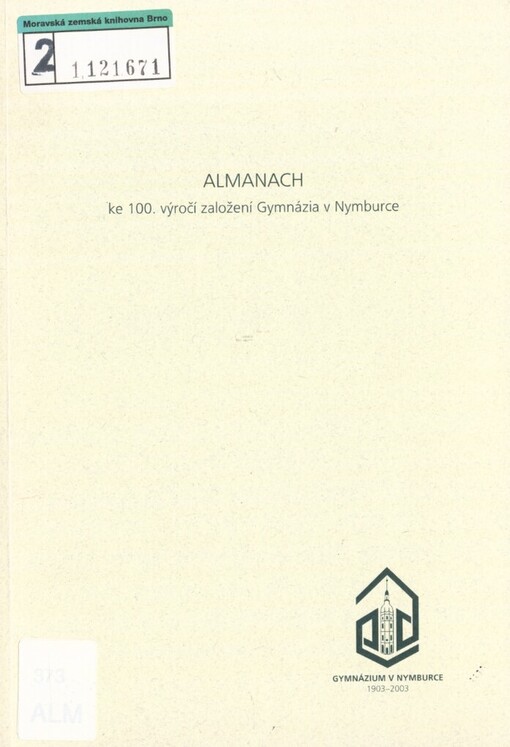 Almanach ke 100. výročí založení Gymnázia v Nymburce