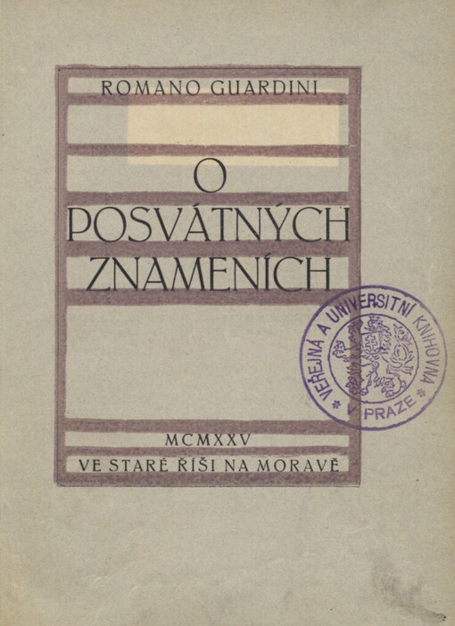 O posvátných znameních