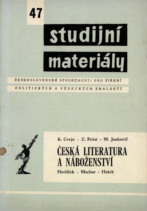 Česká literatura a náboženství: (Havlíček - Machar - Hašek)