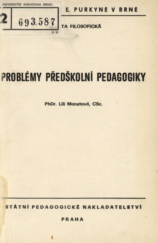 Problémy předškolní pedagogiky