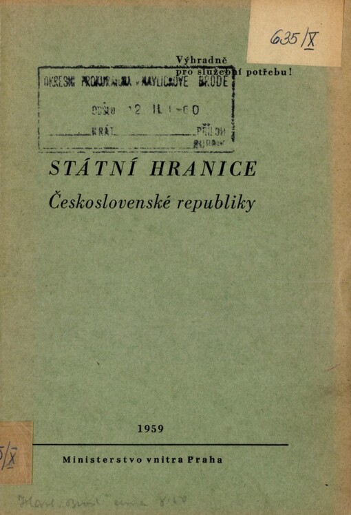 Státní hranice Československé republiky