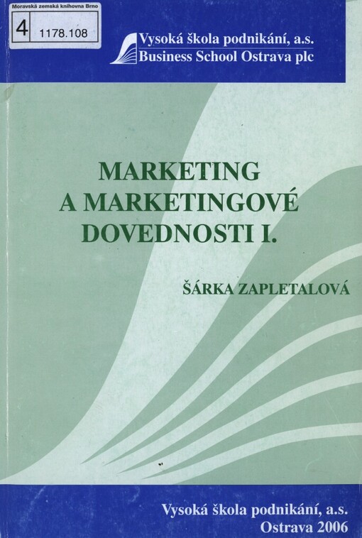 Marketing a marketingové dovednosti I